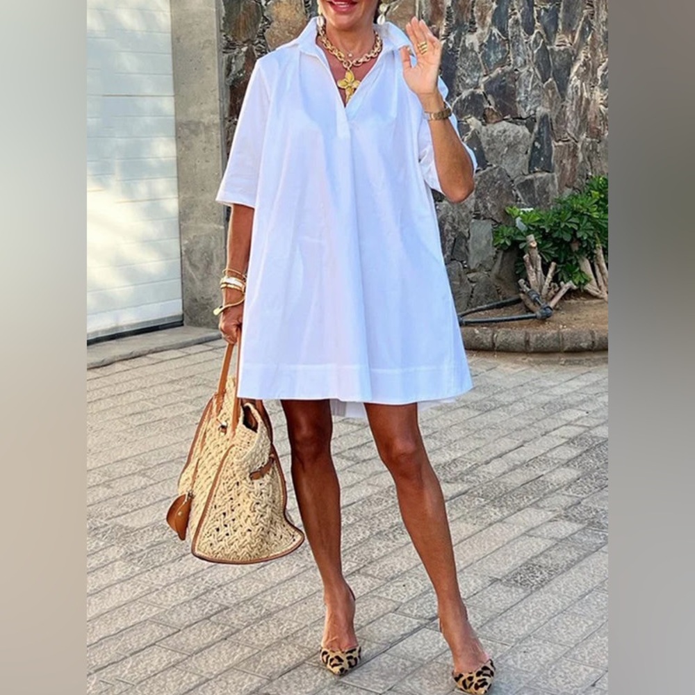NWT Uoozee Cotton Shirt Dress
